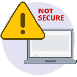 Not secure browser warning icon